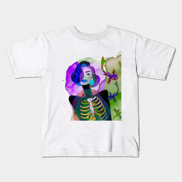 Daydreaming Kids T-Shirt by Colormyline by Denis Senyol